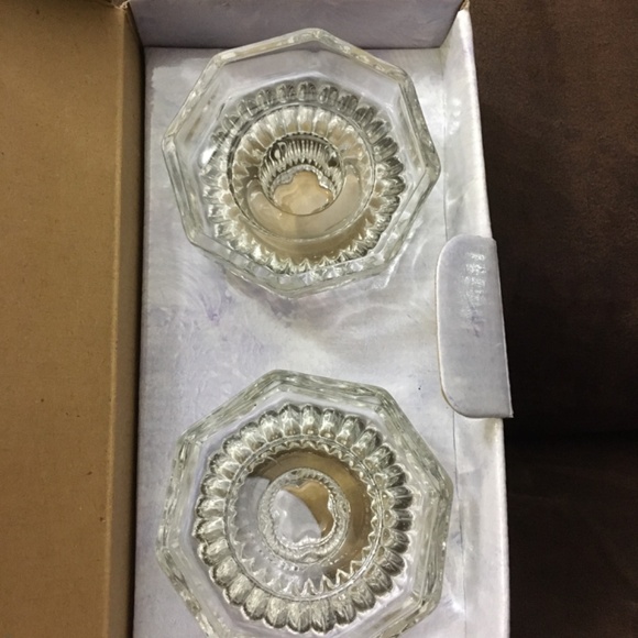 KIG Group 2 pc Crystal Candle Holder Set - Picture 6 of 9